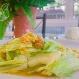 กะหล่ำปลีผัดน้ำปลา(กับข้าว)