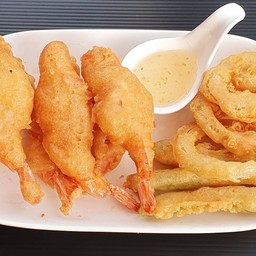 กุ้งชุปแป้งทอด