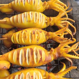 หมึกย่างอาไหมวิบวับ วาสนาพารวย