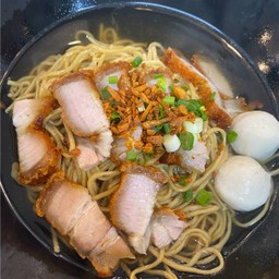บะหมี่สดพังงาหมูกรอบ