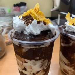 นมหมีปั่น โกโก้ลาวา+วิปนม