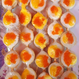 ไข่ใส่หน้าไข่กุ้ง ราคา 15 บาท