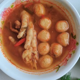 [ ชุด ]ขนมจีนน้ำยาป่าตีนไก่