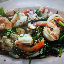 ลาบกุ้งสุก
