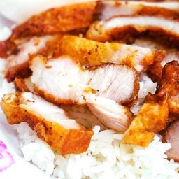 ข้าวหมูทอด in Carwash (ปั้มบางจากสรรพาวุธ)