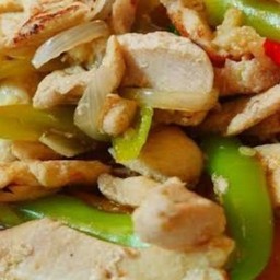 ไก่ผัดพริกหยวก(เป็นกับ)