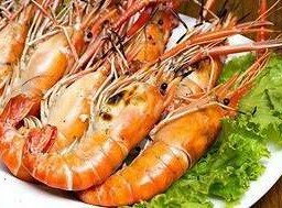 กุ้งแม่น้ำเผา5ตัว(ตัวละ15บาท)