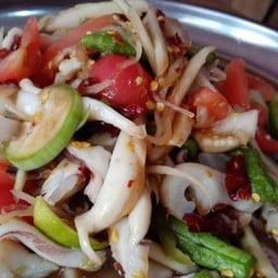 ตำปลาหมึก