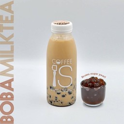 Taiwanese milk tea with brown sugar pearl