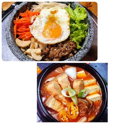 ชุดข้าวยำหน้าหมู+ซุปร้อนๆBibimbub+Soup