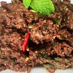 ลาบเนื้อสุก