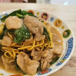 ราดหน้าสองใจ&กระเพรา - ตลาดหนองมน