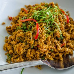 คั่วกลิ้งหมูสับ(กับข้าว)