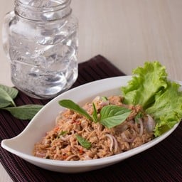 ยำทูน่าหอมโหระพา