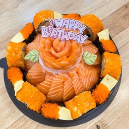 เค้กไข่กุ้งส้มชีส&แคลิฟอเนียมากิ