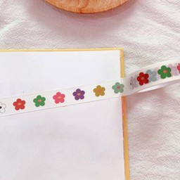 Tape sticker flower
