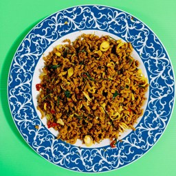 คั่วกลิ้งหมูสับเจ Vegan