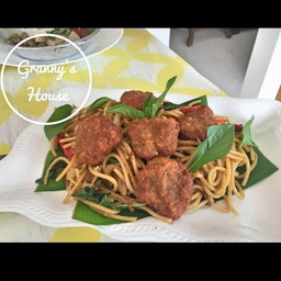 สปาเกตตี้ขี้เมาหมูทอด