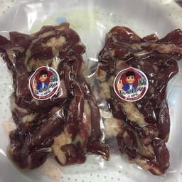 อาหาร อีสาน & หมูแดดเดียว โค with หมู by นายโร