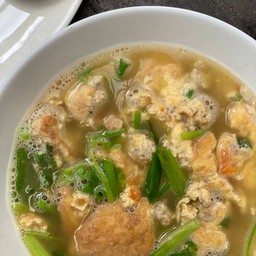 Prawn and Omelet Soup - ต้มจืดไข่น้ำ