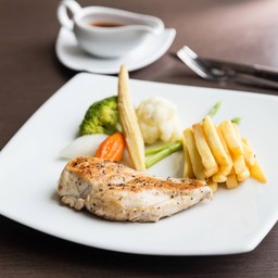 สเต็กไก่บาร์บีคิว