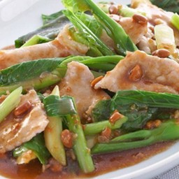 ข้าวคะน้าไก่น้ำมันหอย