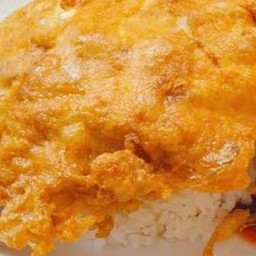 ไข่เจียวใบโหระพา(ราดข้าว)