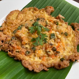 Minced Pork Omelette (side Dish)-ไข่เจียวหมูสับ (กับข้าว)