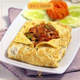 ข้าวราดไข่ยัดไส้