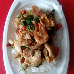 ข้าว + กระเพารวมมิตร