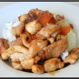 หมูทอดกระเทียมราดข้าว