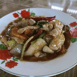 หมูสามรส(กับข้าว)