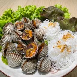 หอยแครงลวก ร้านกินดีอยู่ดี