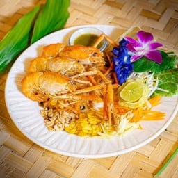 ผัดไทยกุ้งสด