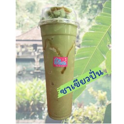 ชาเขียวปั่น แก้วยีราฟ