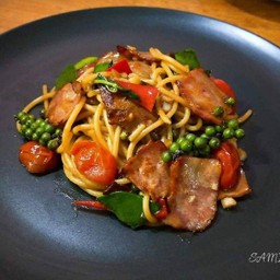 สปาเก็ตตี้ขี้เมาเบค่อน