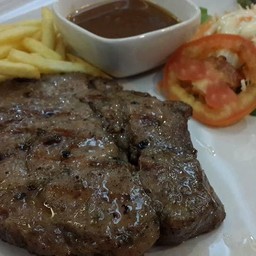 สเต็กหมู จิ้มแจ่ว