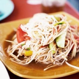ตำขนมจีน ปลาร้า/ไท(ไม่ใส่เส้นมะละกอ)