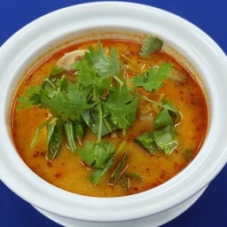 Famous Spicy thai soup with  prawn and mushroom