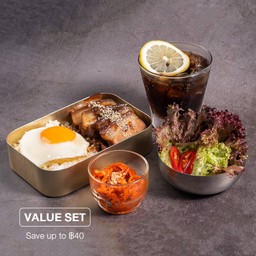 [SET] ชุดข้าวหน้าหมูโพซัม Bossam Pork Set