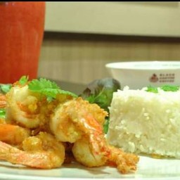 Top ข้าวกุ้งทอดกระเทียม