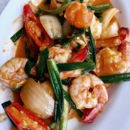 กุ้งผัดไข่เค็ม