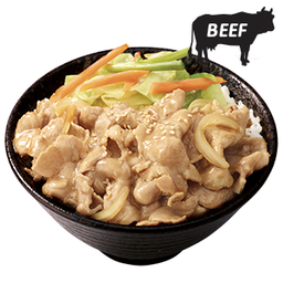 ข้าวหน้าผัดยากินิคุเนื้อ