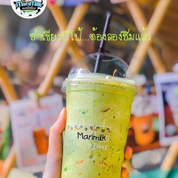ชาเขียวนมสดปีโป้ 22oz