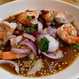 ยำนัว กุ้งลวก