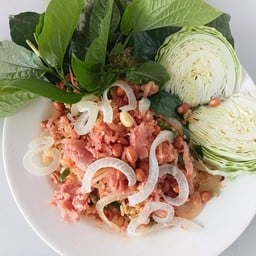 ระ(ยำ)ข้าวยำแหนมสด (ศูนย์อาหารพระปกเกล้า)