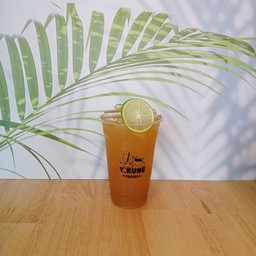 ชาเขียวกรีนทีน้ำผึ้งมะนาว(เย็น)