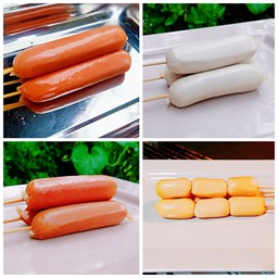 เซ็ตรวมไส้กรอกหนังกรอบ 8 ไม้ (สุดคุ้ม!!! เยอะจัด!!!)