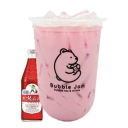 นมหมีชมพู เย็น