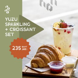 Yuzu Sparkling + croissant